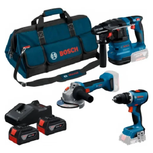 Kit GBH 18V-22 + GSR 18V-65 + GWS 18V-8 Professional Bosch 0615A50094